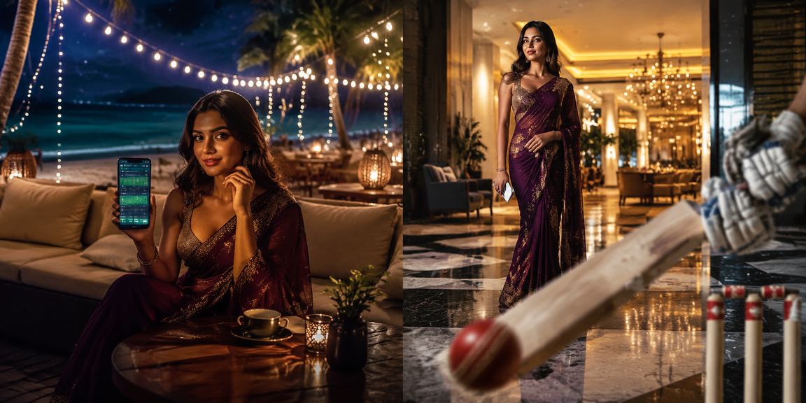 সেন্ট মার্টিন সৈকতে ক্রিকেট বাজি খেলার দৃশ্য